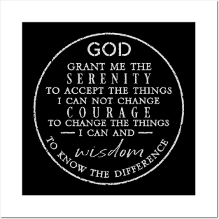 The Serenity Prayer Posters and Art